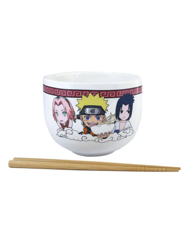 BOWL PARA RAMEN + PALILLOS NARUTO SHIPPUDEN 414ml