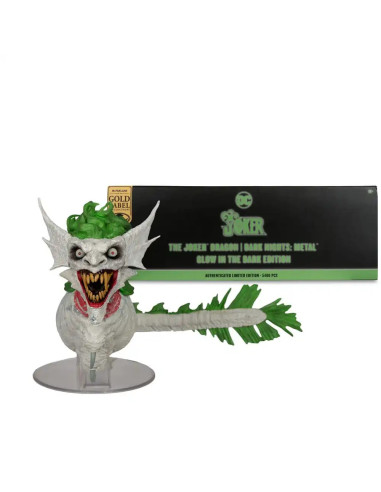 FIGURA McFARLANE DC THE JOKER DRAGON DARK KNIGHTS METAL GLOW IN THE DARK EDITION