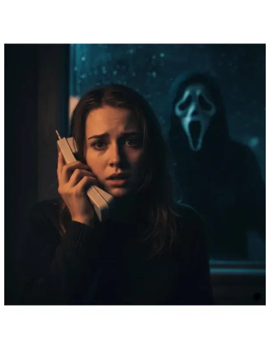 TELEFONO RETRO FUN WORLD SCREAM GHOST FACE