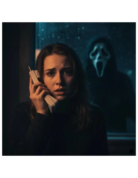 TELEFONO RETRO FUN WORLD SCREAM GHOST FACE