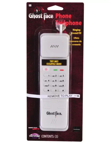 TELEFONO RETRO FUN WORLD SCREAM GHOST FACE