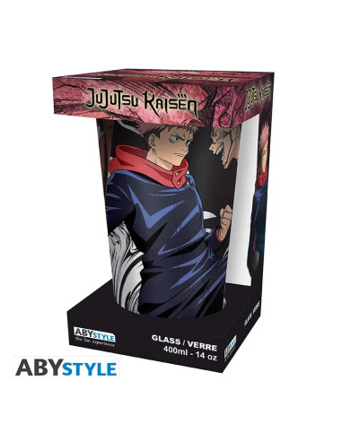 VASO DE CRISTAL JUJUTSU KAISEN ITADORI vs. SUKUNA 400ml