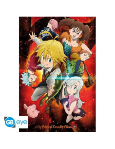POSTER SEVEN DEADLY SINS CHARACTERS 61x91cm