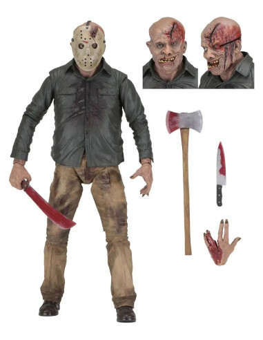 MEGA FIGURA NECA REEL TOYS VIERNES 13: EL CAPITULO FINAL JASON VOORHEES SPECIAL EDITION 51 cm