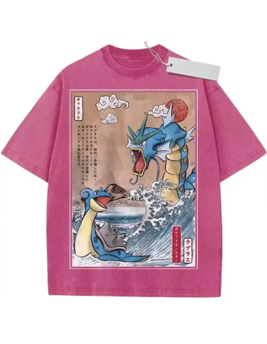 CAMISETA POKEMON GYARADOS & LAPRAS