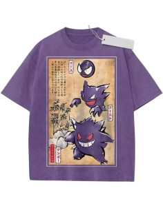CAMISETA POKEMON GASTLY HAUNTER & GENGAR