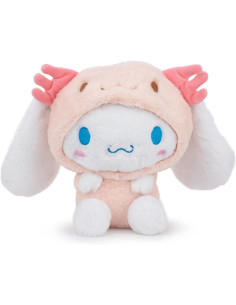 PELUCHE SANRIO CINNAMOROLL IN PINK AXOLOTL SUIT 26cm
