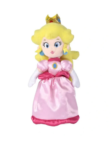 PELUCHE SUPER MARIO BROS. PRINCESA PEACH 28cm