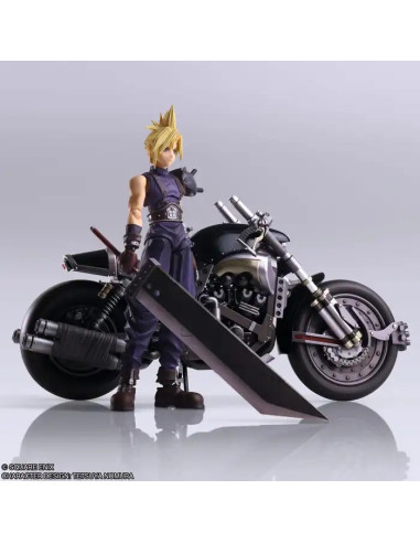 FIGURA & VEHICULO BRINGS ARTS FINAL FANTASY VII CLOUD STRIFE & HARDY DAYTONA