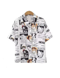 CAMISA ONE PIECE WANTED DEAD OR ALIVE POSTERS