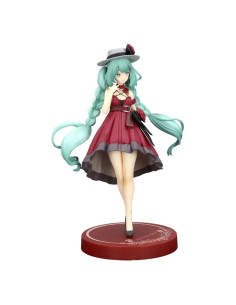 FIGURA VOCALOID Trio-Try-iT HATSUNE MIKU Outing Dress Red Color Ver. 19 cm