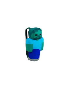 MOCHILA DE PELUCHE MINECRAFT ZOMBIE 30cm 2