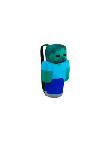 MOCHILA DE PELUCHE MINECRAFT ZOMBIE 30cm