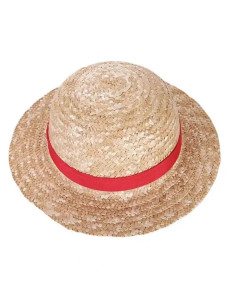 SOMBRERO DE PAJA ONE PIECE LUFFY (CIRCUNFERENCIA CABEZA 20cm) 36cm