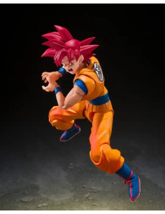 FIGURA ARTICULADA S.H.FIGUARTS DRAGON BALL SUPER SS GOD SON GOKU (GOD AURA) 2