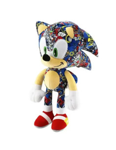 PELUCHE SONIC THE HEDGEHOG SONIC STICKER BOMB GRAFFITI