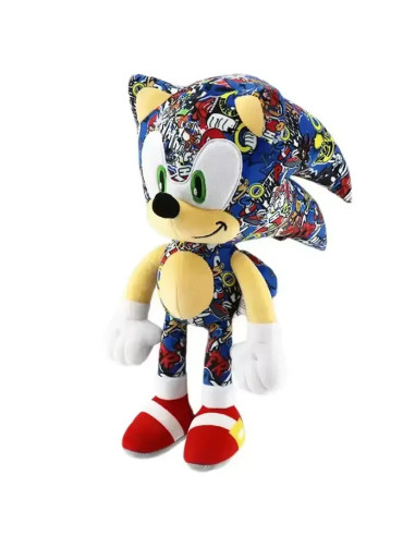 PELUCHE SONIC THE HEDGEHOG SONIC STICKER BOMB GRAFFITI