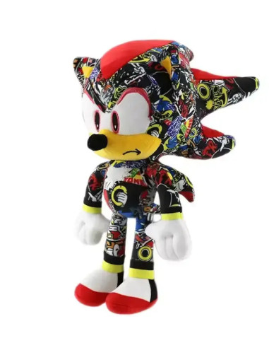 PELUCHE SONIC THE HEDGEHOG SHADOW STICKER BOMB GRAFFITI