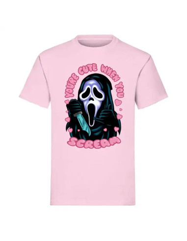 CAMISETA SCREAM GHOST FACE YOU´RE CUTE WHEN YOU SCREAM  (TALLA M)